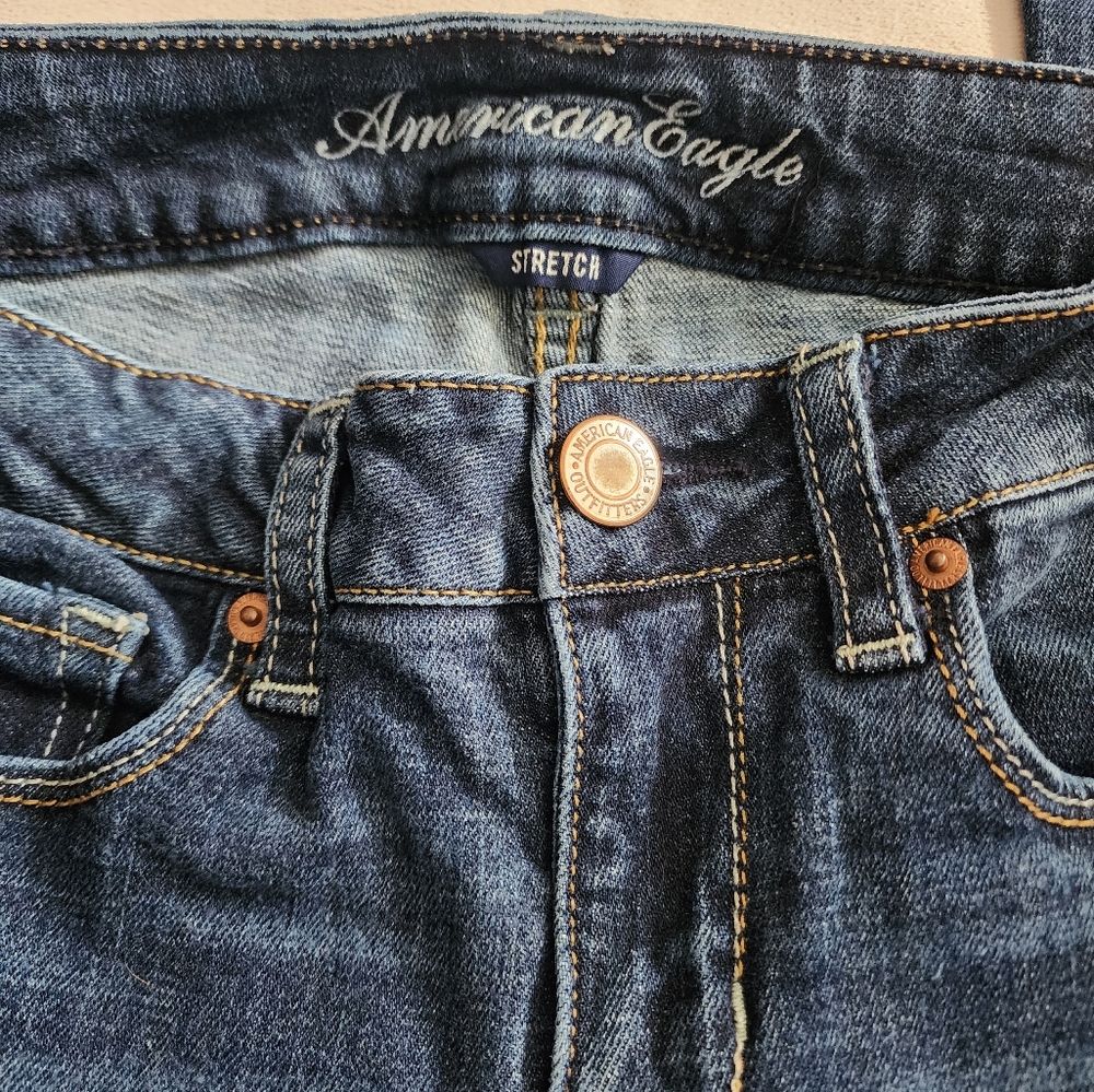 American Eagle Skinny Kick Jeans Size 6 - Picture 8 of 9